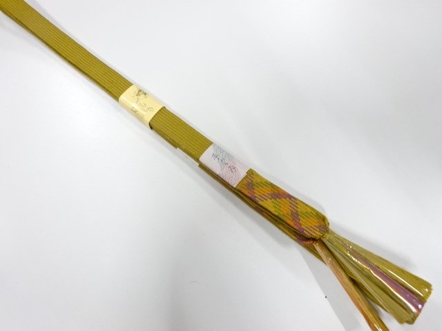 JAPANESE KIMONO / UNUSED KOREI HAND-TIED OBIJIME